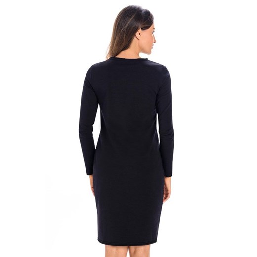 Asymetryczna sukienka czarna Isabella 216102, Kolor czarny, Rozmiar L, Teyli ze sklepu Intymna w kategorii Sukienki - zdjęcie 163834702