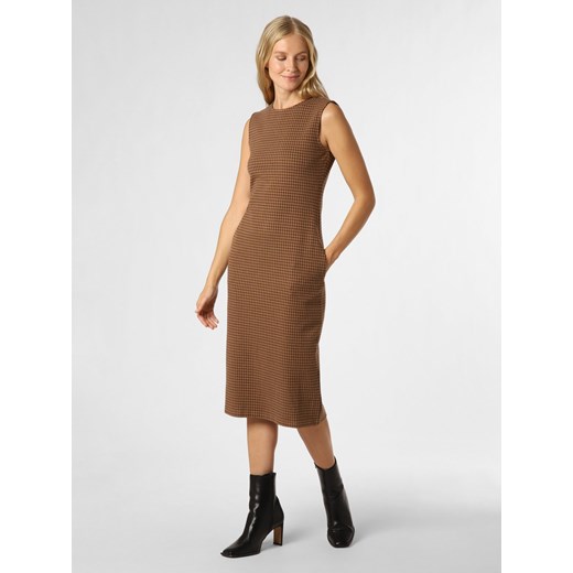 Weekend Max Mara Sukienka damska Kobiety wielbłądzi w kratkę ze sklepu vangraaf w kategorii Sukienki - zdjęcie 163840072