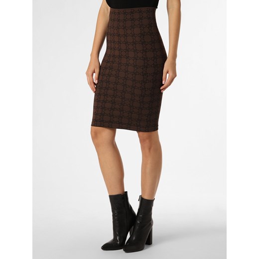 GUESS Spódnica damska Kobiety czekoladowy wzorzysty ze sklepu vangraaf w kategorii Spódnice - zdjęcie 163840143