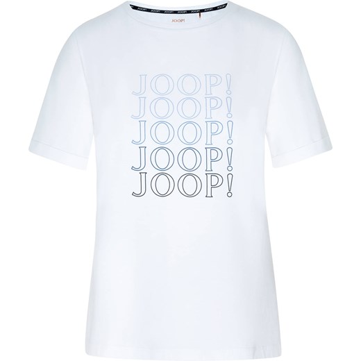 T-shirt damski z bawełny Joop biały 642160 ze sklepu piubiu_pl w kategorii Bluzki damskie - zdjęcie 163844594