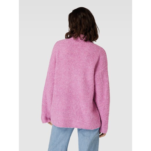 Sweter z dzianiny o kroju oversized z dodatkiem wełny model ‘NATHERINE’ Pieces M wyprzedaż Peek&Cloppenburg 