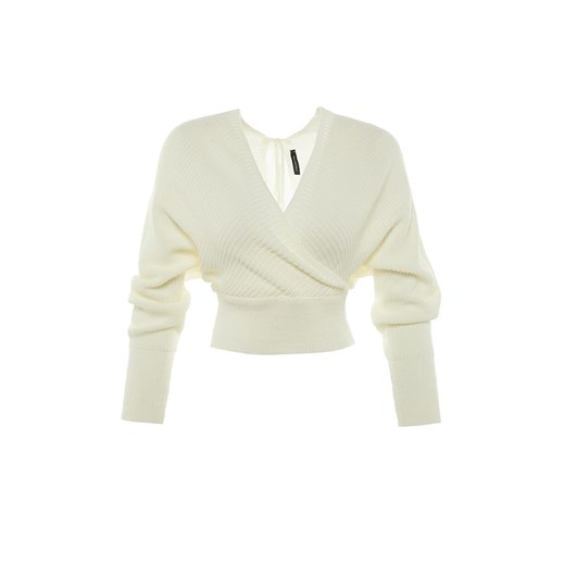 trendyol Sweter w kolorze białym Trendyol S Limango Polska wyprzedaż