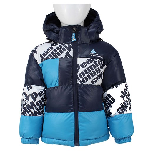 Peak Mountain Kurtka zimowa w kolorze granatowo-turkusowym Peak Mountain 128 promocja Limango Polska