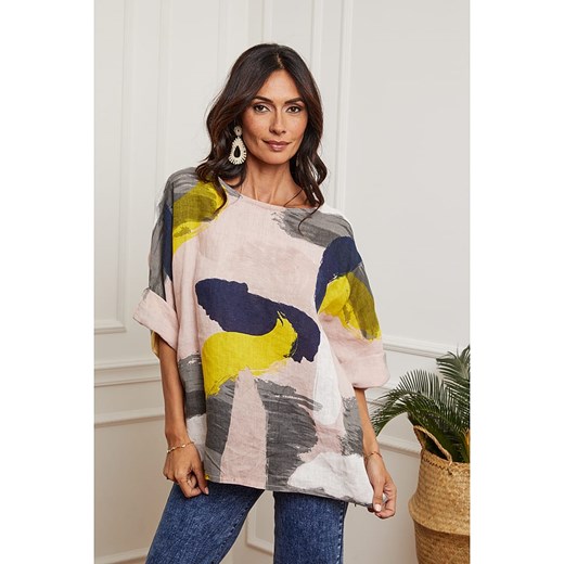 Fleur de Lin Lniana bluzka w kolorze jasnoróżowym ze sklepu Limango Polska w kategorii Bluzki damskie - zdjęcie 163857570