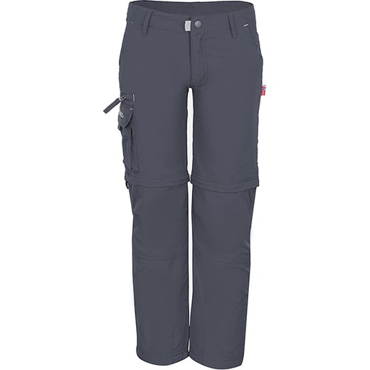 Trollkids Spodnie trekkingowe Zipp-Off &quot;Oppland&quot; - Regular fit - w kolorze antracytowym ze sklepu Limango Polska w kategorii Spodnie dziewczęce - zdjęcie 163857813