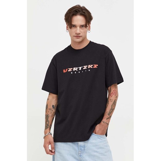T-shirt męski Vertere Berlin z bawełny z krótkim rękawem młodzieżowy 