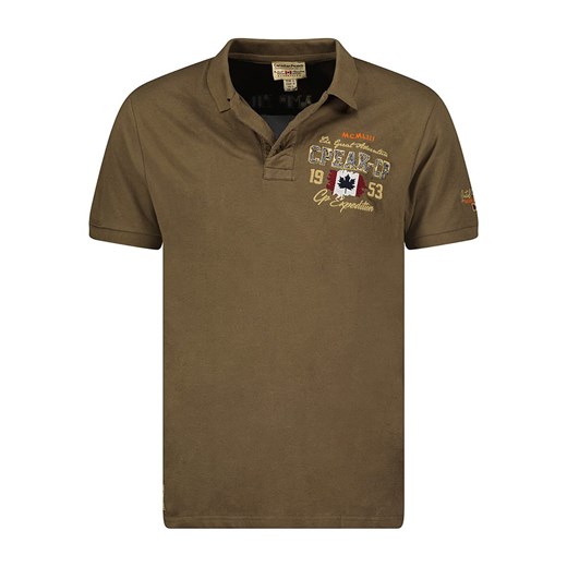 Canadian Peak Koszulka polo &quot;Kapriceak&quot; w kolorze khaki ze sklepu Limango Polska w kategorii T-shirty męskie - zdjęcie 163881924