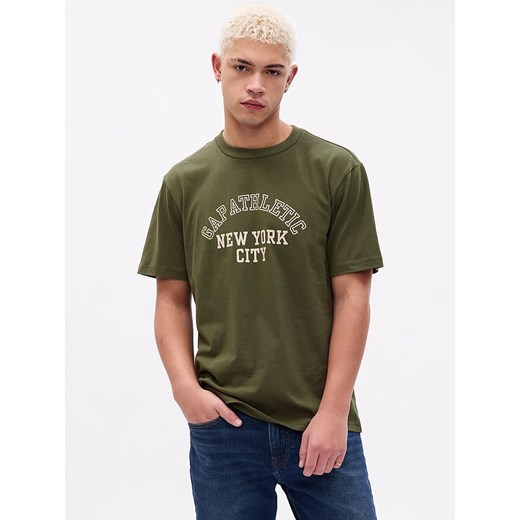 GAP Koszulka w kolorze khaki ze sklepu Limango Polska w kategorii T-shirty męskie - zdjęcie 163883574