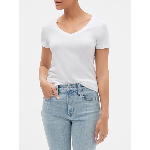 GAP Koszulka w kolorze białym ze sklepu Limango Polska w kategorii Bluzki damskie - zdjęcie 163884753