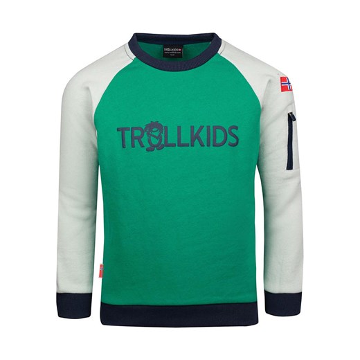 Trollkids Bluza "Sandefjord" w kolorze zielonym Trollkids 104 okazyjna cena Limango Polska