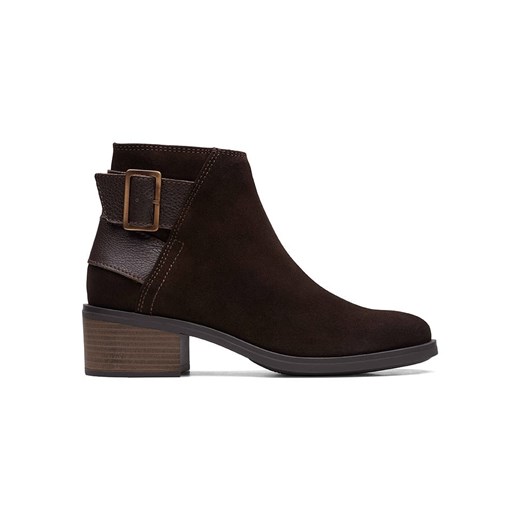 Clarks Skórzane botki w kolorze brązowym Clarks 41 okazyjna cena Limango Polska