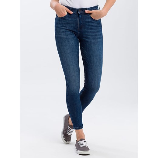 Cross Jeans Dżinsy - Super Skinny fit - w kolorze granatowym ze sklepu Limango Polska w kategorii Jeansy damskie - zdjęcie 163903751