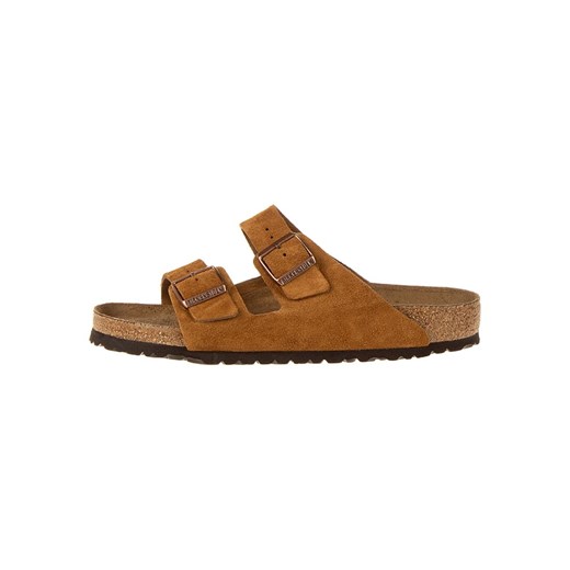 Birkenstock Skórzane klapki &quot;Arizona&quot; w kolorze jasnobrązowym ze sklepu Limango Polska w kategorii Klapki męskie - zdjęcie 163921490