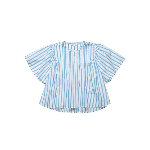 Marc O&apos;Polo Junior Bluzka w kolorze błękitno-białym ze sklepu Limango Polska w kategorii Bluzki dziewczęce - zdjęcie 163931524