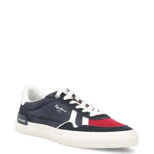 Pepe Jeans London Sneakersy KENTON BRITT DIVIDED | z dodatkiem skóry ze sklepu Gomez Fashion Store w kategorii Buty sportowe męskie - zdjęcie 163934281