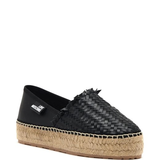 Espadryle damskie Love Moschino casual bez zapięcia z tworzywa sztucznego