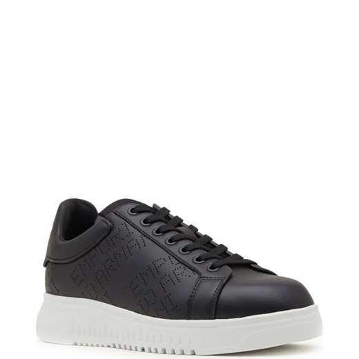 Emporio Armani Skórzane trampki SNK PERFORATED CALF+ Emporio Armani 45 promocja Gomez Fashion Store