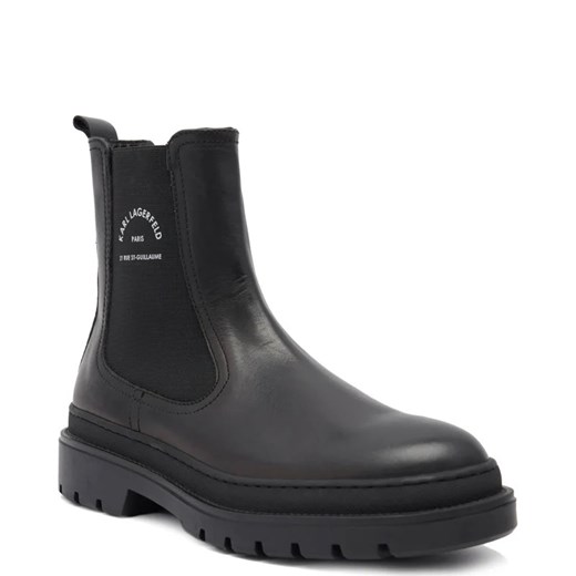 Buty zimowe męskie Karl Lagerfeld z tworzywa sztucznego bez zapięcia