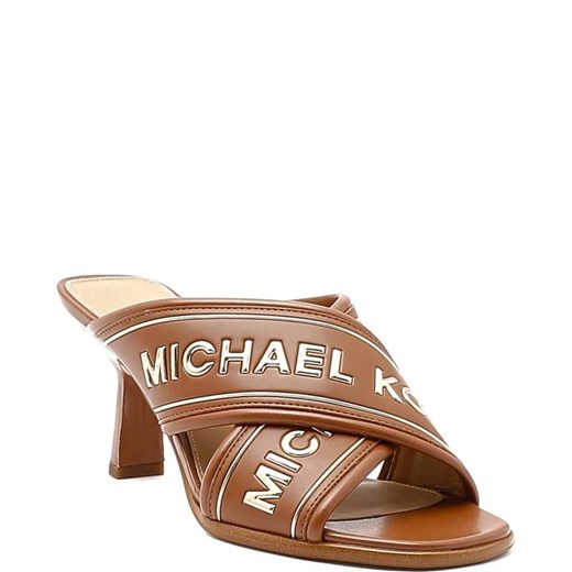 Michael Kors Klapki GIDEON MULE | z dodatkiem skóry ze sklepu Gomez Fashion Store w kategorii Klapki damskie - zdjęcie 163934890