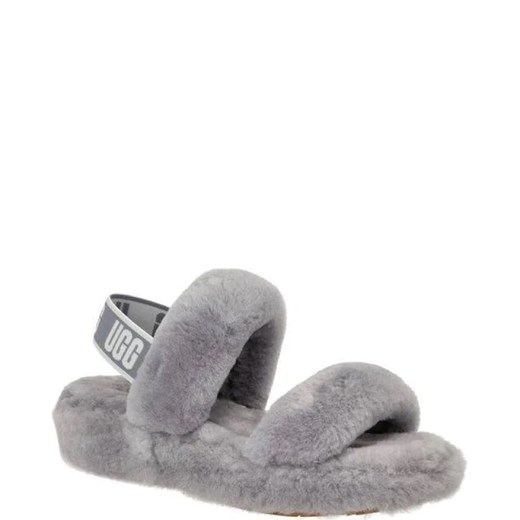 UGG Ocieplane obuwie domowe Oh Yeah Slide | z dodatkiem skóry ze sklepu Gomez Fashion Store w kategorii Kapcie damskie - zdjęcie 163935153
