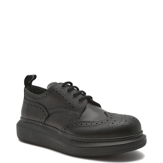 Alexander McQueen Skórzane oksfordy NEW LIQUID SPAZZOLAT 44 wyprzedaż Gomez Fashion Store