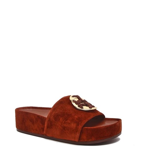 TORY BURCH Skórzane klapki WOVEN Tory Burch 36 Gomez Fashion Store