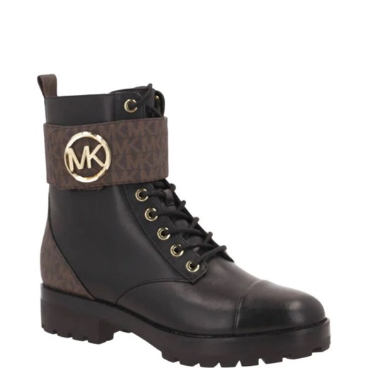Workery damskie Michael Kors tkaninowe casual czarne sznurowane na zimę