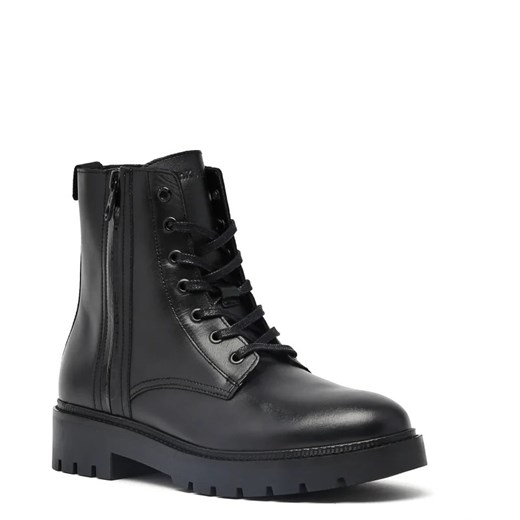 Buty zimowe męskie Calvin Klein na zimę skórzane casual