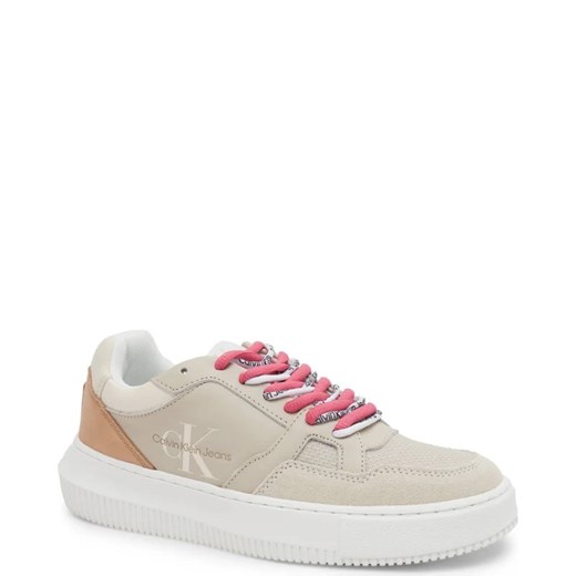 CALVIN KLEIN JEANS Skórzane sneakersy CHUNKY CUPSOLE FLUO CONTRAST 38 okazja Gomez Fashion Store