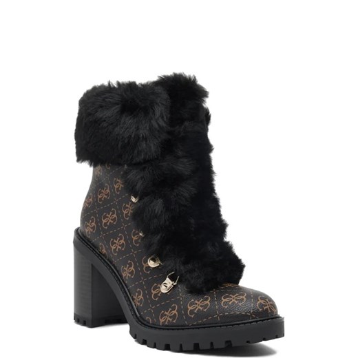 Guess workery damskie na obcasie z tworzywa sztucznego jesienne casualowe