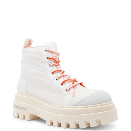 CALVIN KLEIN JEANS Botki TOOTHY COMBAT BOOT SOFTNY | z dodatkiem skóry 36 promocja Gomez Fashion Store