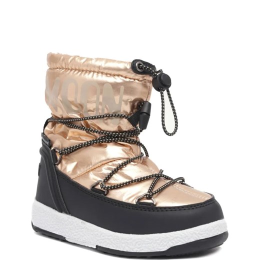 Buty zimowe dziecięce złote Moon Boot śniegowce 