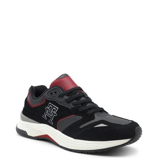 Tommy Hilfiger Sneakersy MONOGRAM | z dodatkiem skóry Tommy Hilfiger 44 Gomez Fashion Store wyprzedaż