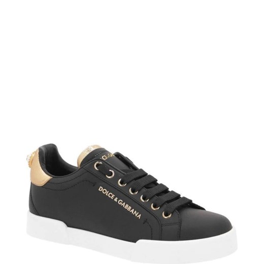 Dolce & Gabbana Skórzane trampki Dolce & Gabbana 40 wyprzedaż Gomez Fashion Store