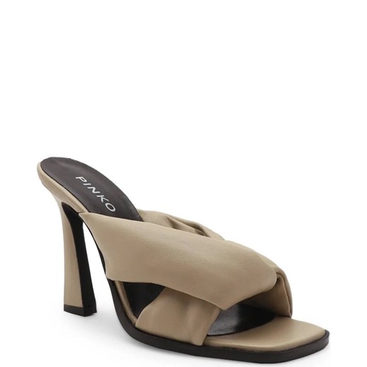Pinko Skórzane klapki CORINNE SABOT NAPPA Pinko 37 okazyjna cena Gomez Fashion Store