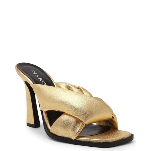 Pinko Skórzane klapki CORINNE SABOT Pinko 40 Gomez Fashion Store wyprzedaż