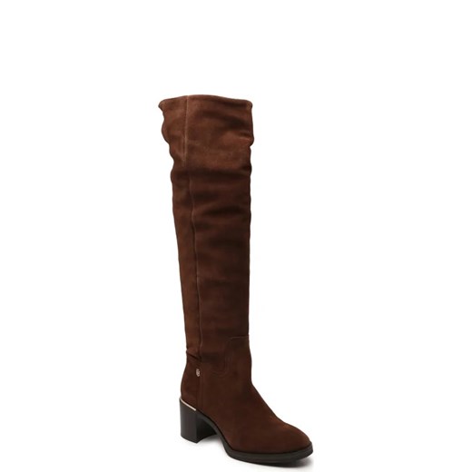 Tommy Hilfiger Skórzane muszkieterki TH BELT SUEDE OVERKNEE Tommy Hilfiger 36 Gomez Fashion Store wyprzedaż