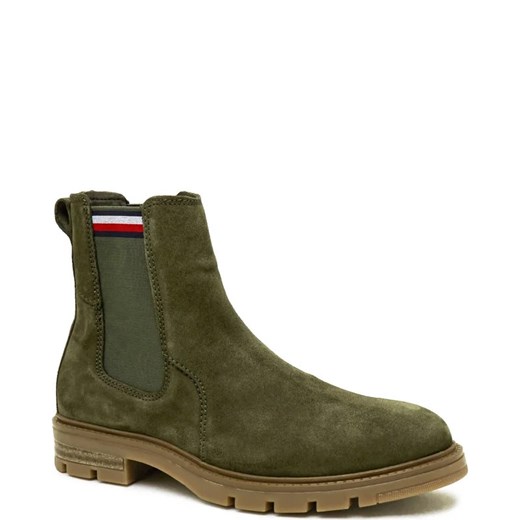 Tommy Hilfiger Skórzane sztyblety CORPOARTE HILFIGER SUEDE CHELSEA Tommy Hilfiger 41 okazyjna cena Gomez Fashion Store