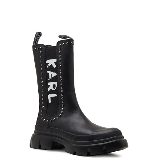 Karl Lagerfeld Skórzane sztyblety TREKKA MAX KC ze sklepu Gomez Fashion Store w kategorii Botki - zdjęcie 163939971