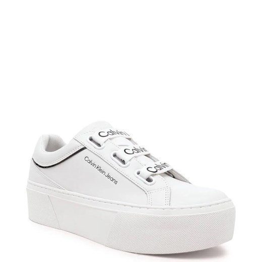 CALVIN KLEIN JEANS Skórzane trampki FLATFORM+ LOW BRANDED LACES 38 okazyjna cena Gomez Fashion Store