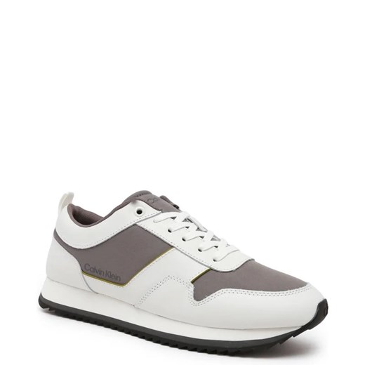 Calvin Klein Skórzane sneakersy LOW TOP LACE UP MIX Calvin Klein 45 okazja Gomez Fashion Store