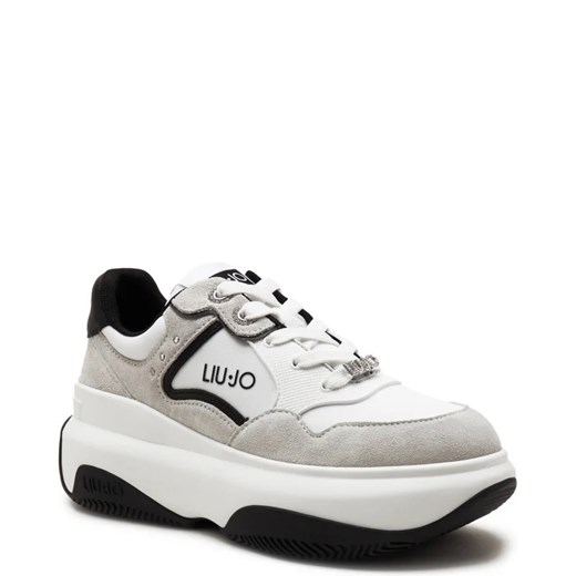 Buty sportowe damskie Liu Jo sneakersy sznurowane skórzane