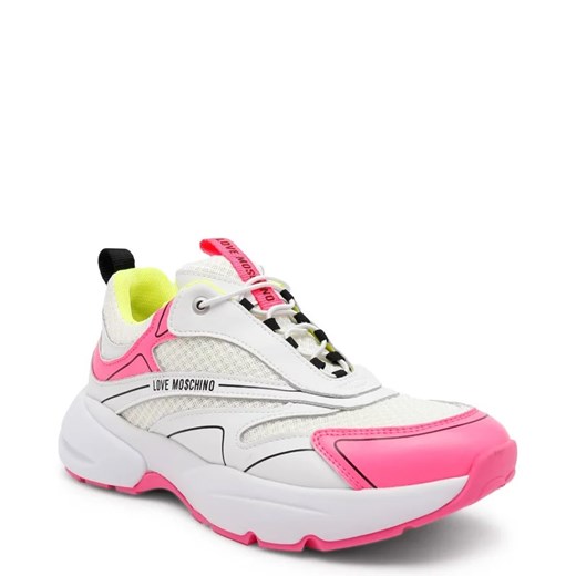 Love Moschino Sneakersy | z dodatkiem skóry ze sklepu Gomez Fashion Store w kategorii Buty sportowe damskie - zdjęcie 163942590