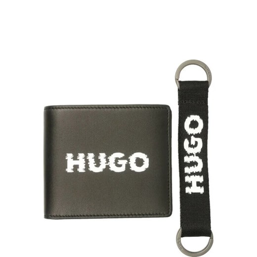 HUGO Skórzany portfel + brelok GBHM_4 ze sklepu Gomez Fashion Store w kategorii Portfele męskie - zdjęcie 163942724