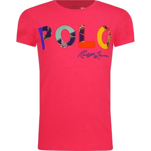 POLO RALPH LAUREN T-shirt | Regular Fit ze sklepu Gomez Fashion Store w kategorii Bluzki dziewczęce - zdjęcie 163944144