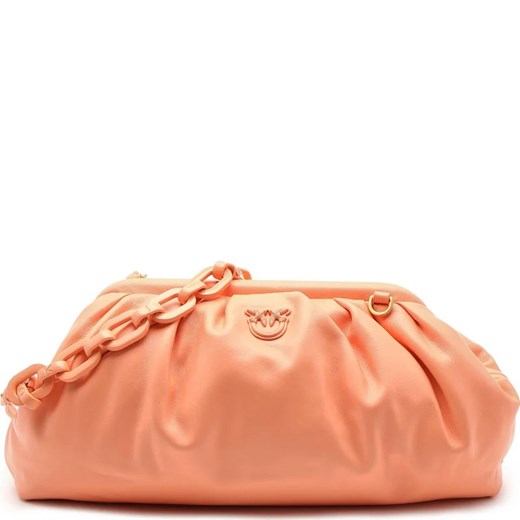Pinko Skórzana torebka na ramię MAXY CHAIN CLUTCH BLOCK COLOUR ze sklepu Gomez Fashion Store w kategorii Listonoszki - zdjęcie 163944434