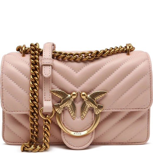 Pinko Skórzana torebka na ramię Love One Mini Crossbody Pinko OS Gomez Fashion Store