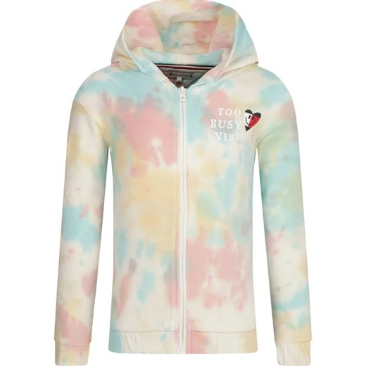 Bluza dziewczęca wielokolorowa Tommy Hilfiger w nadruki bawełniana
