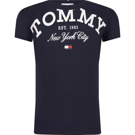 Tommy Hilfiger T-shirt | Regular Fit ze sklepu Gomez Fashion Store w kategorii Bluzki dziewczęce - zdjęcie 163944940