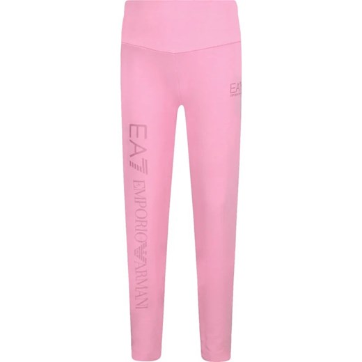 Różowe spodnie dziewczęce Emporio Armani bawełniane 